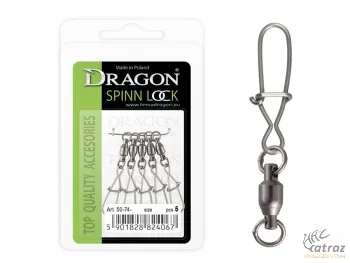 Dragon Forgókapocs - Dragon Spinn Lock 5 db/csomag Méret: 2/0