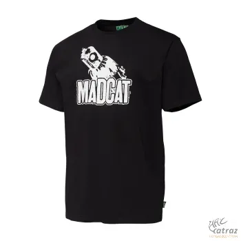 MadCat Clonk T-shirt Black Caviar Méret: M - MadCat Horgász Póló