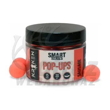 The Kraken Baits Smart Fluo Red Pop Up 12mm Sausage