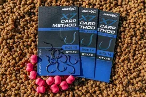 Matrix X7 Carp Method Eyed Barbless Horog: 16 - Matrix Method Feeder Horog