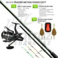 Nevis Távdobó Method Feeder Szett – 3,90m & Syncro 5000