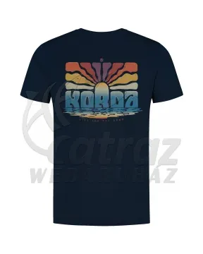 Korda Dawn Vibes Tee - Navy - S - Horgász póló