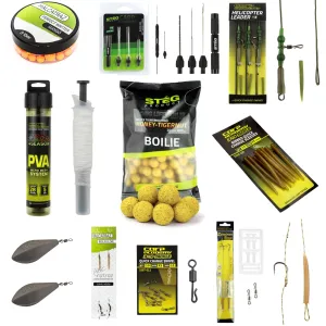 Komplett Pontyozó Horgász Szett - Halcatraz Ready to Fish Csali és Szerelék Csomag