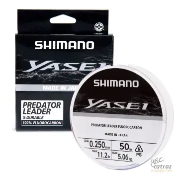 Shimano Yasei Predator Fluorocarbon Leader 0,20mm Grey - Shimano Fluorocarbon Előkezsinór