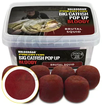 Haldorádó Catfish Pop Up Bloody 28mm Brutal Squid - Harcsázó Pop-Up Csali