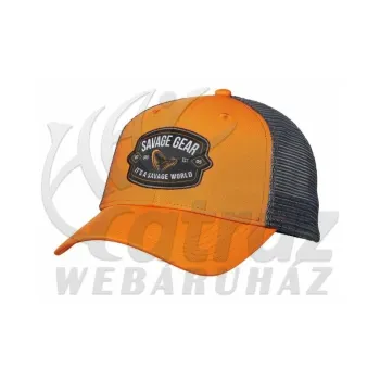 Savage Gear Badge Trucker Cap Orange - Baseball sapka