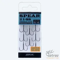 BKK SPEAR 21-SS/Fangs BT621-SS Hármas Horog 18-as 8 db/csomag