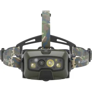 LEDLENSER HF8R Core RGB 1600lm Automatán Fókuszálható Tölthető Fejlámpa - LED LENSER HF8R Zöld-Camo Horgász Fejlámpa