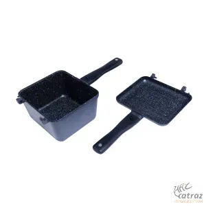 RidgeMonkey Connect Deep Pan & Griddle Standard Sütő Szett Granite Edition