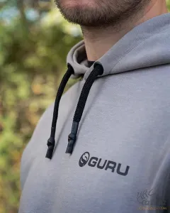 Guru Tackle Grey Lightweight Hoodie Méret: L - Guru Kapucnis Horgász Pulóver