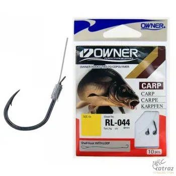 Owner RL-44 Előkötött Pontyozó Horog - Méret: 4 / 0.22mm