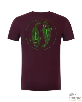 Korda Mandala Tee Burgundy 2XL - Burgundi Korda Póló