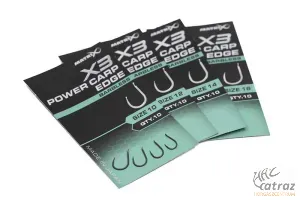 Matrix X3 Power Carp Edge Barbless Méret: 14 - Matrix Szakállnélküli Horog