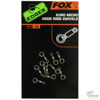 Fox Kuro Karikás Mikro Forgó - Fox Edges Micro Hook Ring Swivels