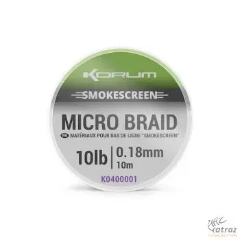 Korum Smokescreen Micro Braid 0,18mm 10 Méter - Korum Fonott Előkezsinór