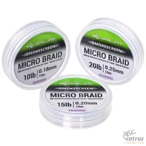Korum Smokescreen Micro Braid 0,18mm 10 Méter - Korum Fonott Előkezsinór