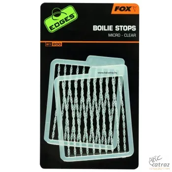 Fox Edges Bojlistopper Áttetsző - Fox Micro Boilie Stops Clear