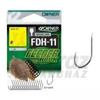 Owner FDH-11 Lapkás Feeder Horog - Méret: 10