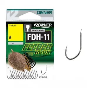 Owner FDH-11 Lapkás Feeder Horog - Méret: 10