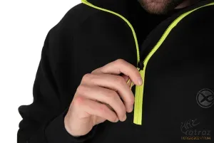 Matrix 1/4 Zip Sweat Black/Lime Méret: 2XL - Matrix Horgász Pulóver