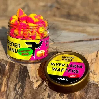 Feedermánia River Larva Wafter Cheddar Vajsav 2026 - Feedermánia Folyóvízi Wafter S Small