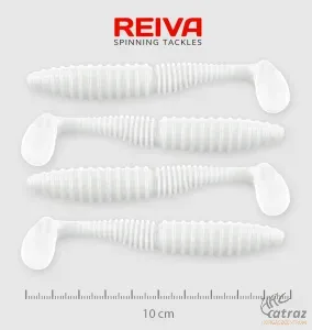 Reiva Zander Power Shad Gumihal 10cm 4 db/csomag - Fehér