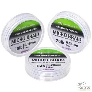 Korum Smokescreen Micro Braid 0,25mm 10 Méter - Korum Fonott Előkezsinór