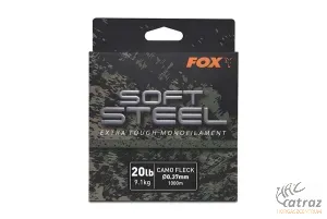 Fox Terepmintás Monofil Zsinór 0,37mm - Fox Soft Steel Flack Camo Mono 1000m