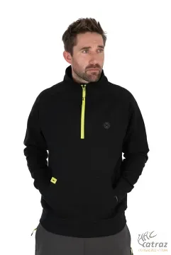 Matrix 1/4 Zip Sweat Black/Lime Méret: 3XL - Matrix Horgász Pulóver