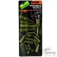 Fox Ólom Elhagyó Csúszó Szerelék Szett - Fox Angled Drop Off Run Ring Kit Trans Khaki