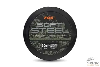 Fox Terepmintás Monofil Zsinór 0,37mm - Fox Soft Steel Flack Camo Mono 1000m