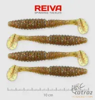 Reiva Zander Power Shad Gumihal 10cm 4 db/csomag - Barna Flitter