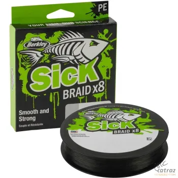 Berkley Sick Braid X8 0,12 mm 150 méter Black - Berkley Fekete Pergető Zsinór