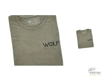 Wolf Póló T-Shirts Khaki Méret: 2XL - Wolf Horgász Póló