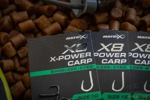 Matrix X8 X-Power Carp Eyed Barbless Méret: 12 - Matrix Feeder Horog