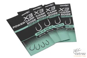 Matrix X3 Power Carp Edge Barbless Méret: 10 - Matrix Szakállnélküli Horog