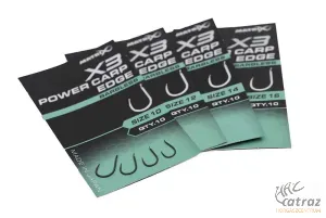 Matrix X3 Power Carp Edge Barbless Méret: 10 - Matrix Szakállnélküli Horog