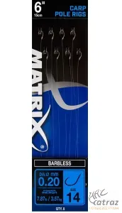 Matrix Rig 6" Carp Pole Előke Size:14 Barbless