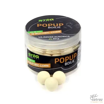 Stég Pop Up Boilie 16mm 50g N-Butyric Corn - Stég Pop Up Csali 16MM Vajsav-Kukorica