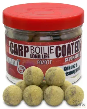 Haldorádó Bevonatos Főzött Csalizó Bojli 18 mm Kókusz+Tigrismogyoró - Haldorádó Carp Boilie Long Life Coated