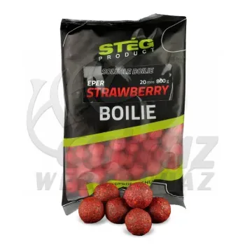 Stég Soluble Boilie 20mm 800g Strawberry - Oldódó bojli