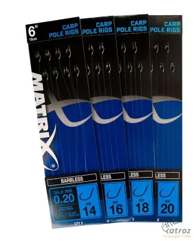 Matrix Rig 6" Carp Pole Előke Size:20 Barbless