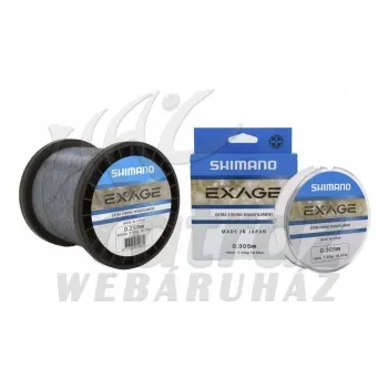 Shimano Exage 0,305mm 1000m Steel Grey Monofil Zsinór