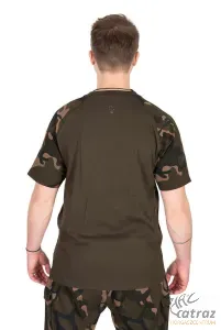 Fox Horgász Póló Méret: XL - Fox Khaki/Camou Outline T-Shirt