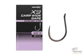 Matrix X9 Carp Wide Gape Eyed Méret: 16 - Matrix Feeder Horog