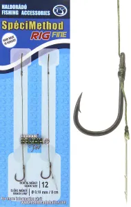 Haldorádó Előkötött Horog Fine Csalitüskével - Spéci Method Rig Méret: 12-es Csalitüske: 10 mm