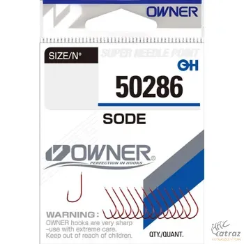 Owner 50286 Sode Lapkás Keszegező Horog - Méret: 12