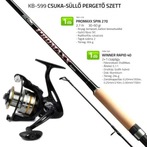 Nevis Csuka-Süllő Pergető Szett – Promaxx Spin 270 & Winner 4000