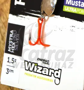 Wizard Strike+ Mystra Pro HEX Támolygó Villantó 3cm 1,5g - Silver