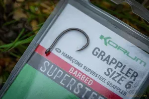 Korum Grappler Hooks Barbed Méret:6 - Korum Pontyozó Horog